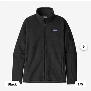Patagonia Women’s Sweater Fleece Jacket. Black. Size Medium.